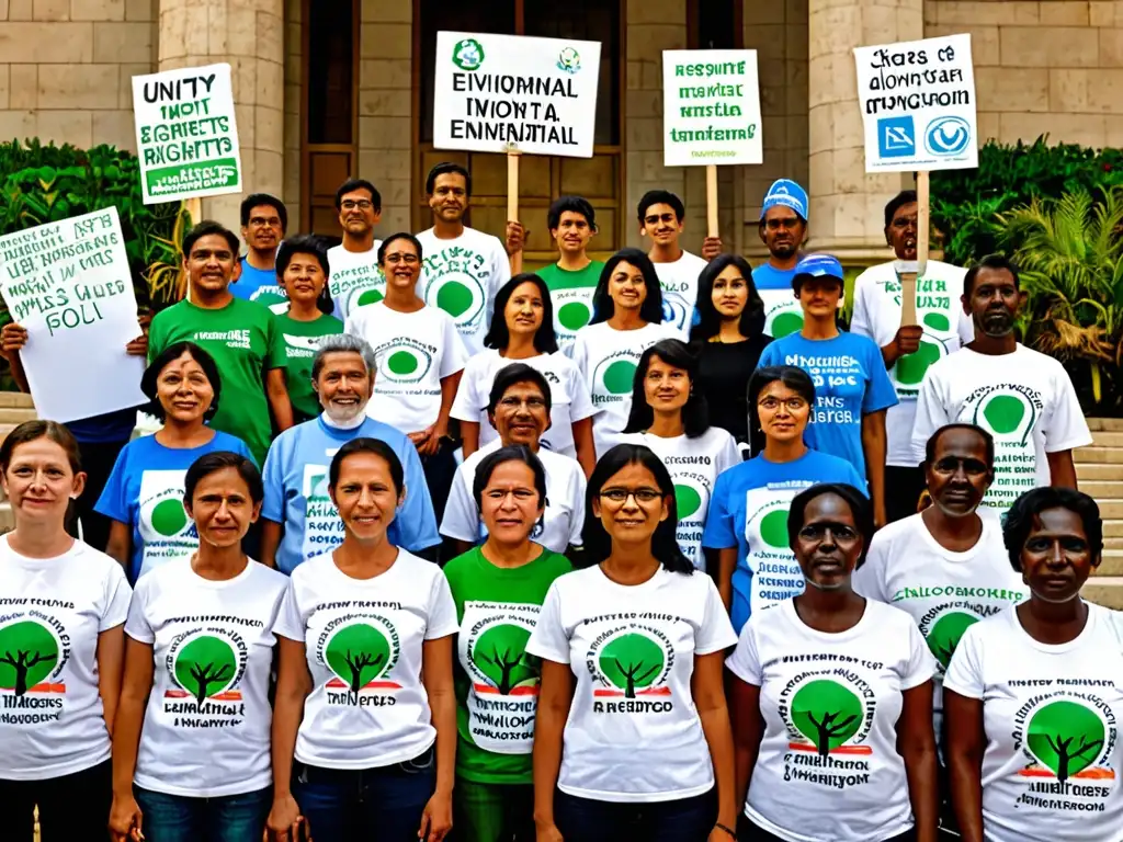 Activistas ambientales de todo el mundo unidos en una demostración por la importancia de las ONGs en derecho ambiental