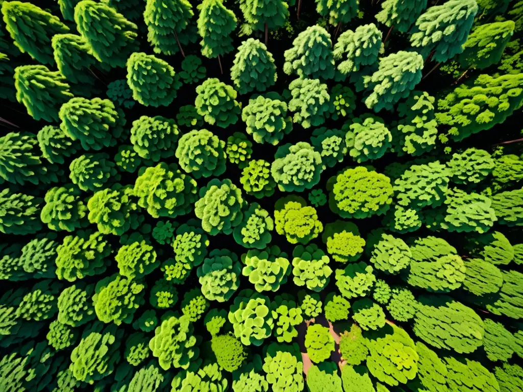 Un bosque exuberante y vibrante, muestra la belleza de la naturaleza