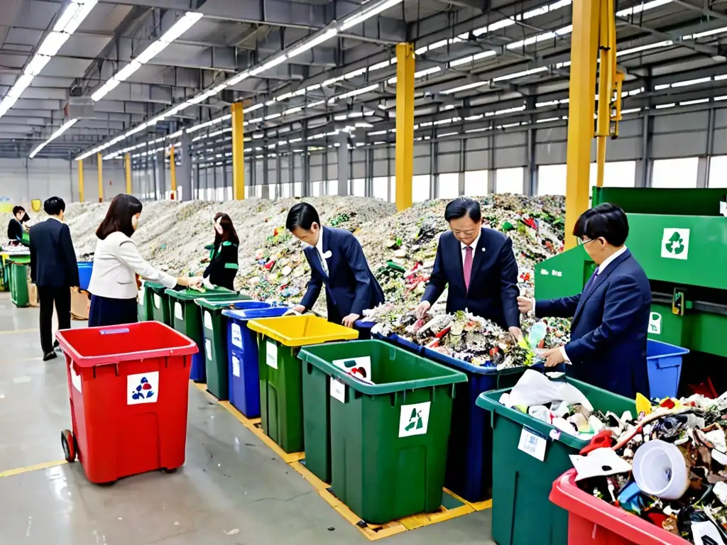 Comunidad en centro de reciclaje de Corea Sur