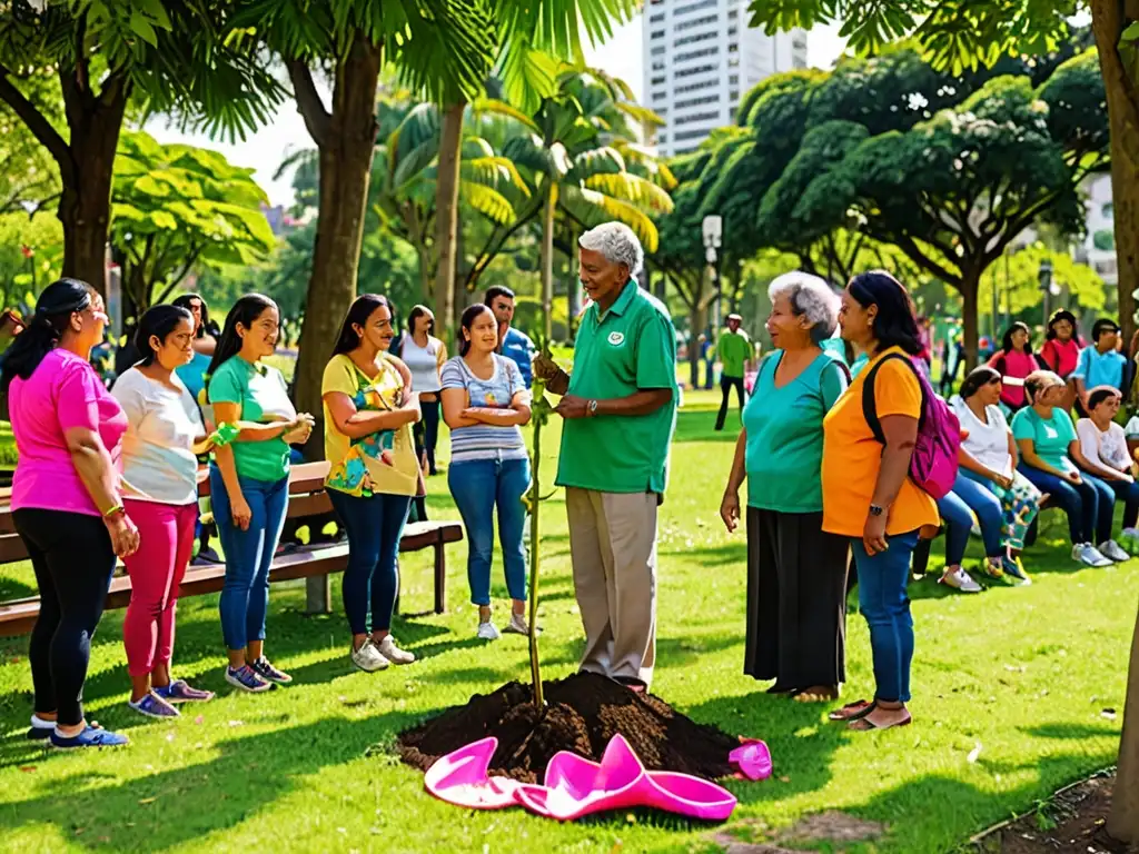 Comunidad diversa participa en preservación de espacios verdes en parque latinoamericano