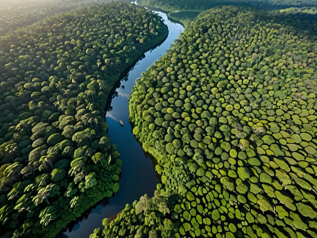 Comunidades indígenas en la densa selva, reflejando el impacto de la deforestación en su estilo de vida