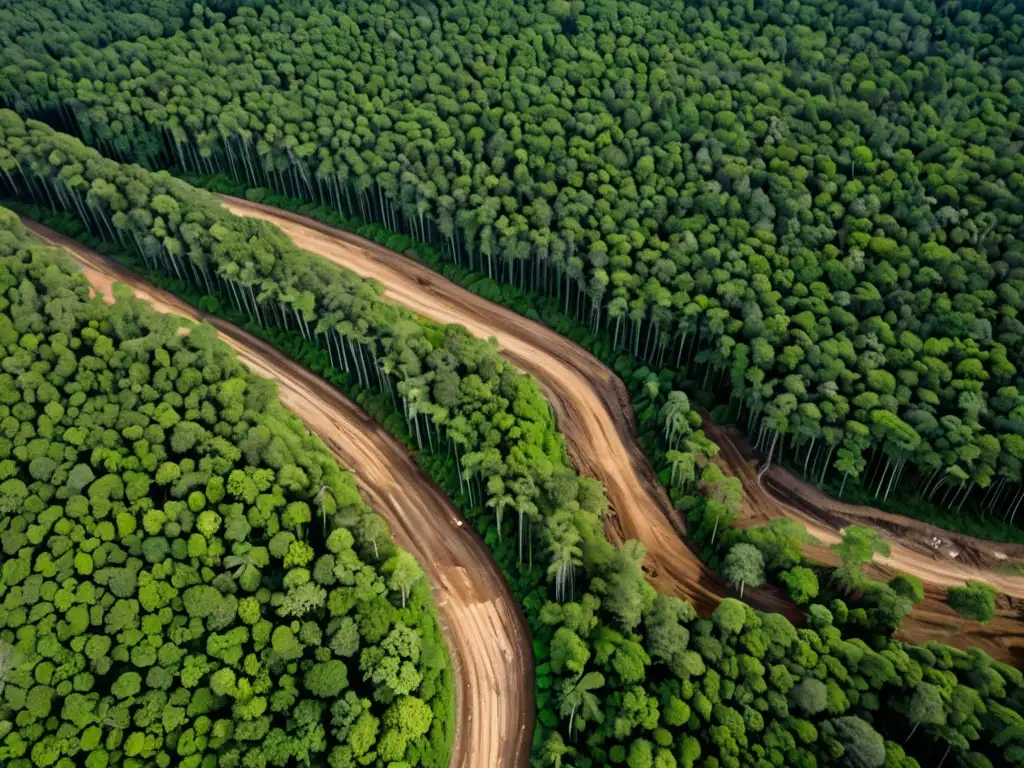 Contraste impactante entre la belleza natural y la intervención humana