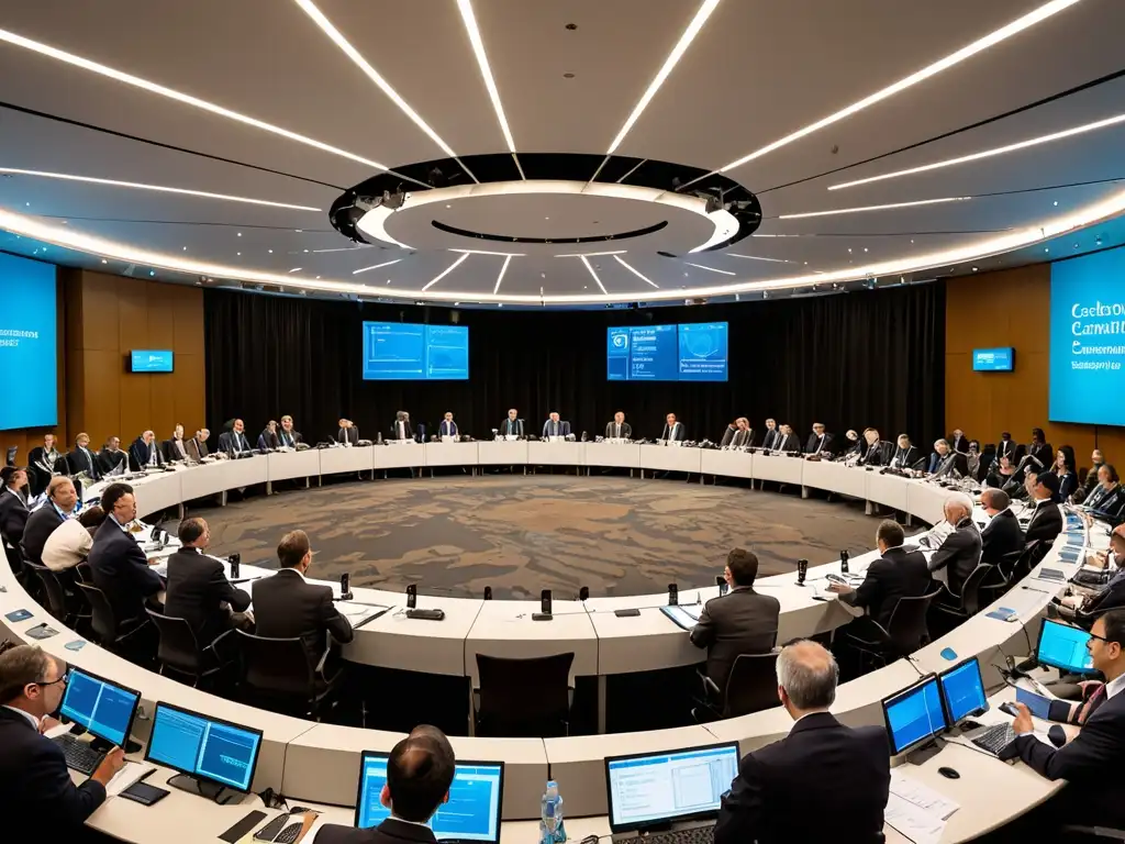 Delegados de todo el mundo discuten oportunidades legales en el mercado internacional de carbono, llenando la sala de intercambio de ideas y datos