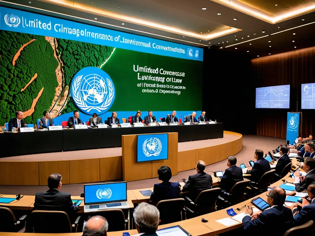 Delegados de diversos países discuten el impacto global del derecho ambiental en una conferencia de la ONU sobre cambio climático