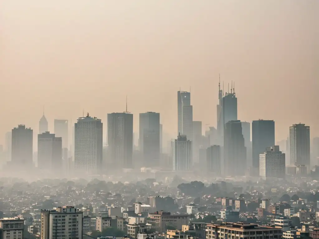 Derechos ciudadanos en la Ley de Aire Limpio: ciudad envuelta en smog, resalta importancia de regulaciones ambientales