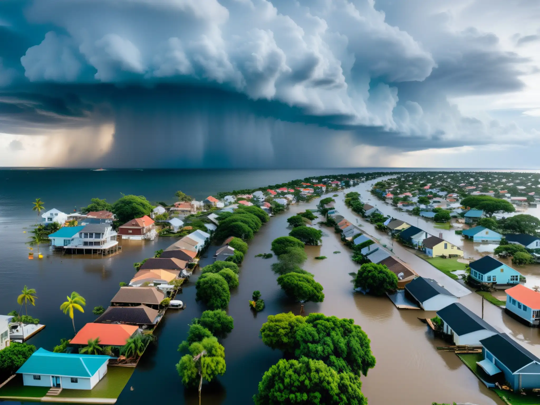 Después de la tormenta: ciudad costera devastada por el cambio climático