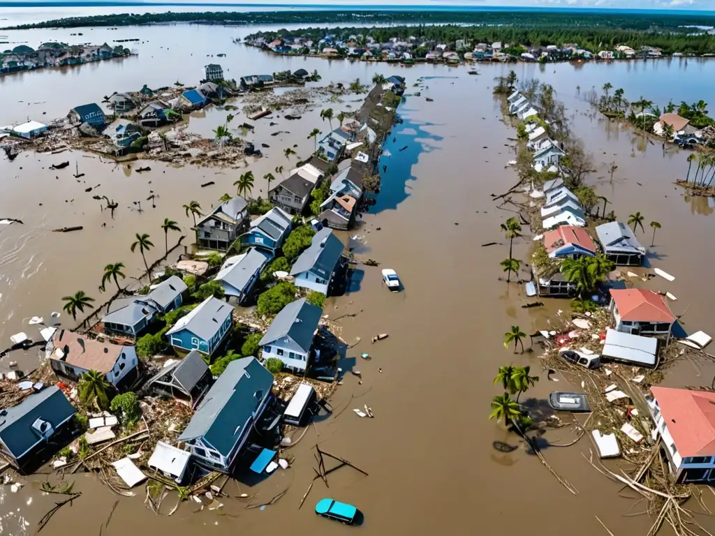 Devastación en ciudad costera tras desastre natural