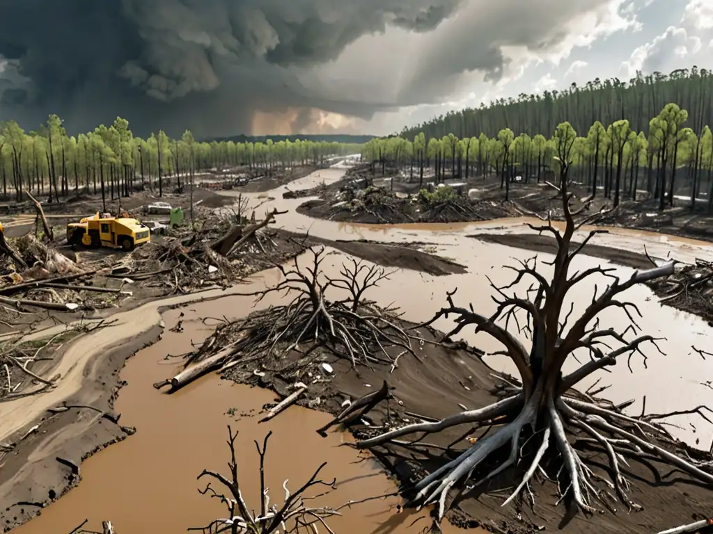 Devastación natural tras desastre, urge compensación por desastres naturales derecho ambiental