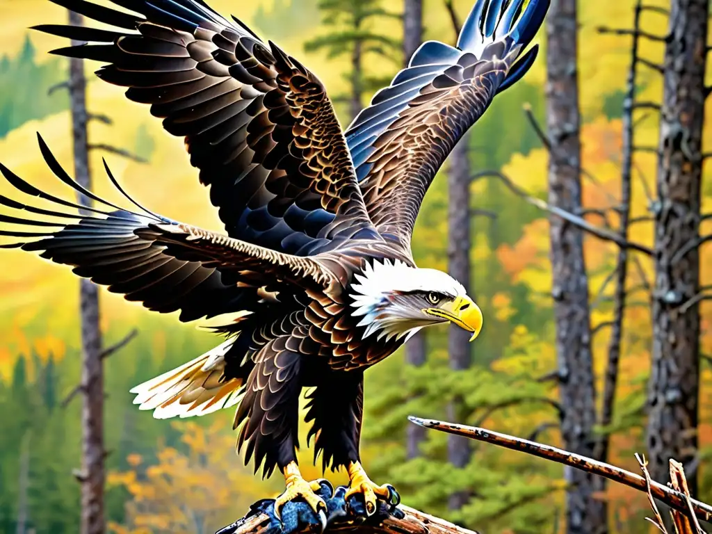 Emotivo momento de liberación de águila calva por equipo de protección de la fauna en América