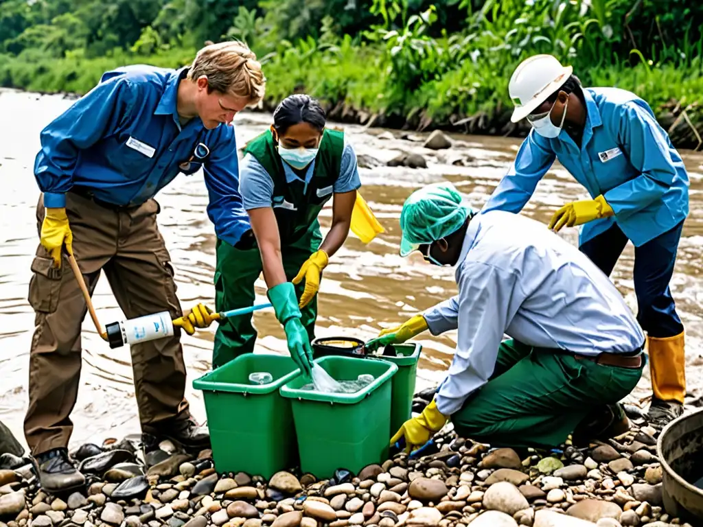 Equipo internacional gestionando desastres ambientales