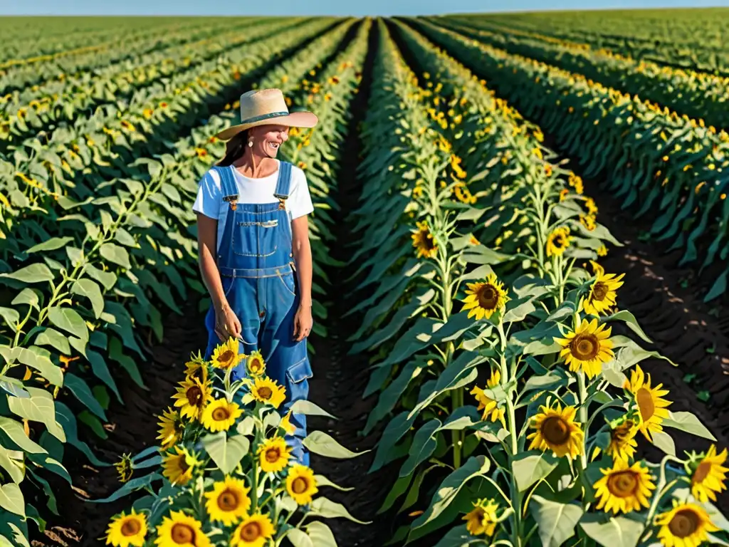 Una escena de agricultura regenerativa