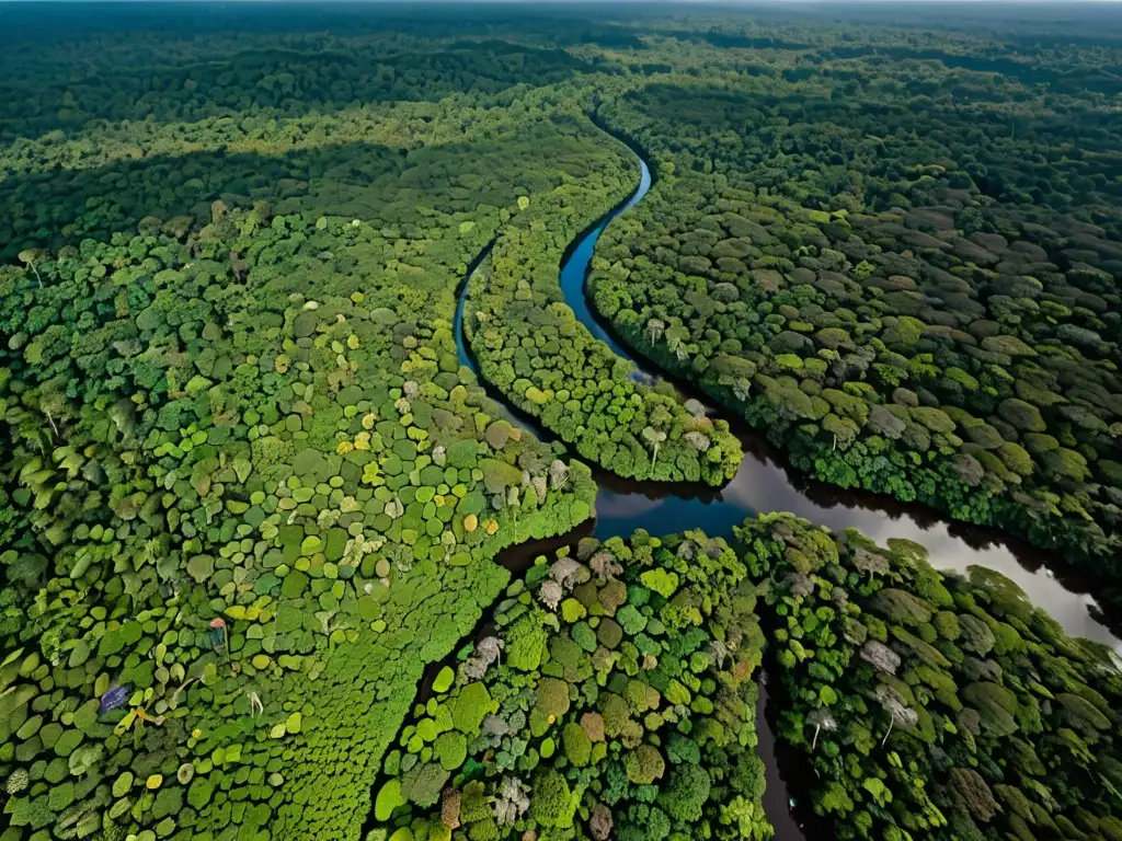 Un exuberante y biodiverso bosque lluvioso donde la vida florece