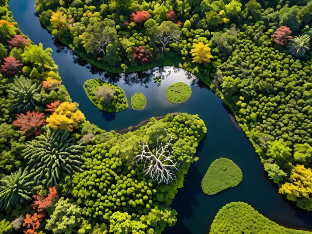 Un exuberante ecosistema biodiverso, con vida vegetal y animal en armonía