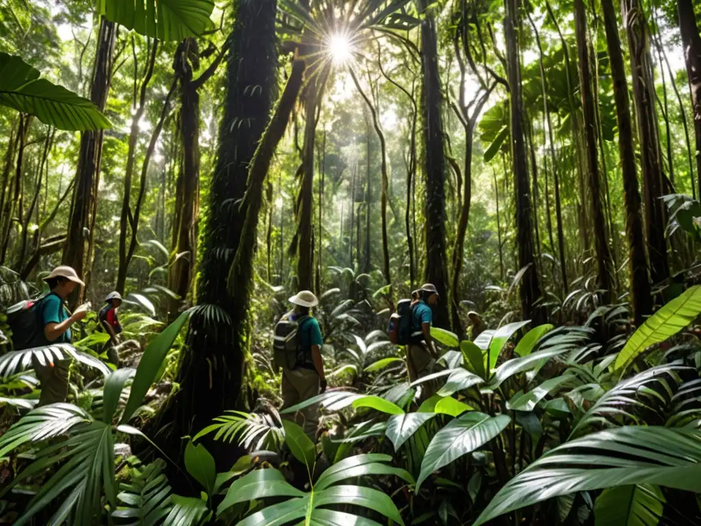 Una exuberante selva tropical llena de vida y biodiversidad