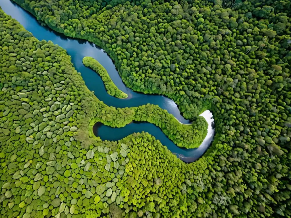 Una exuberante selva tropical, un río serpenteante y una comunidad indígena que muestra la importancia de las áreas protegidas