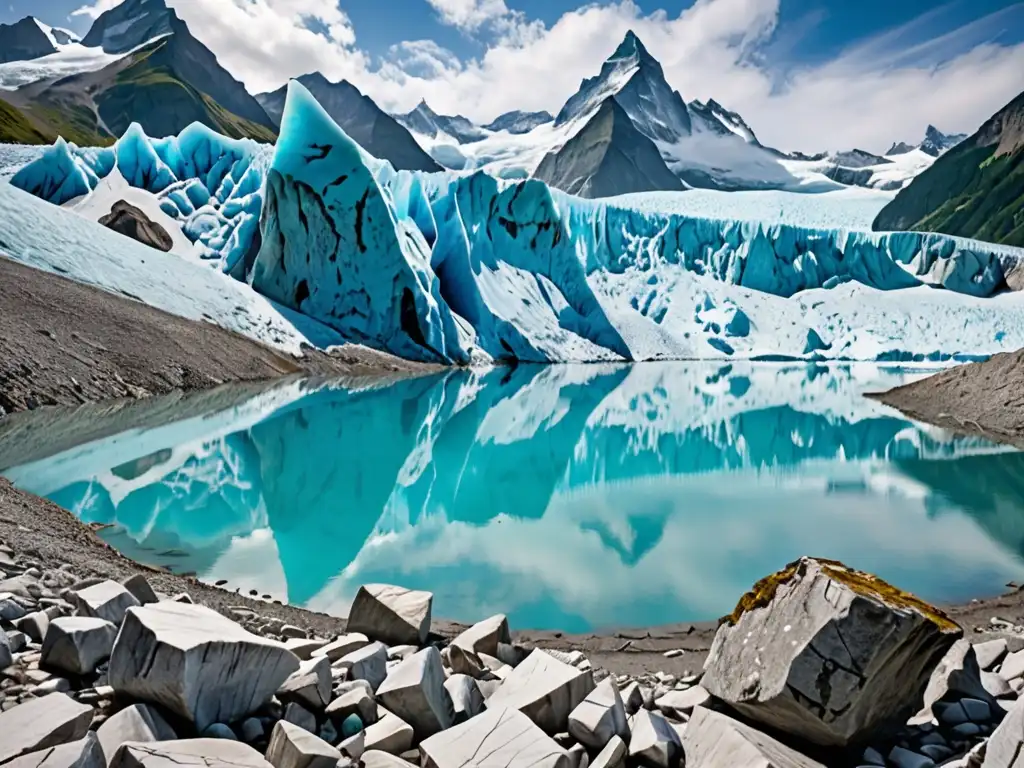 Glaciar azul brillante se derrite en Alpes suizos, científicos estudian impacto global futuro en legislación climática