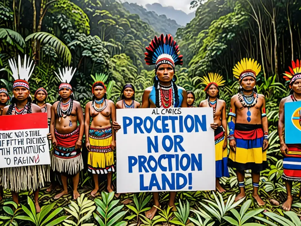 Un grupo de activistas indígenas defiende la intersección legal derechos humanos medio ambiente en la exuberante selva