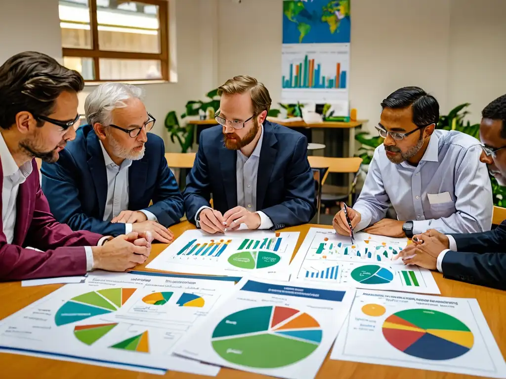 Grupo de científicos y ambientalistas discuten opciones de financiamiento público para proyectos ecológicos en atmósfera colaborativa y esperanzadora