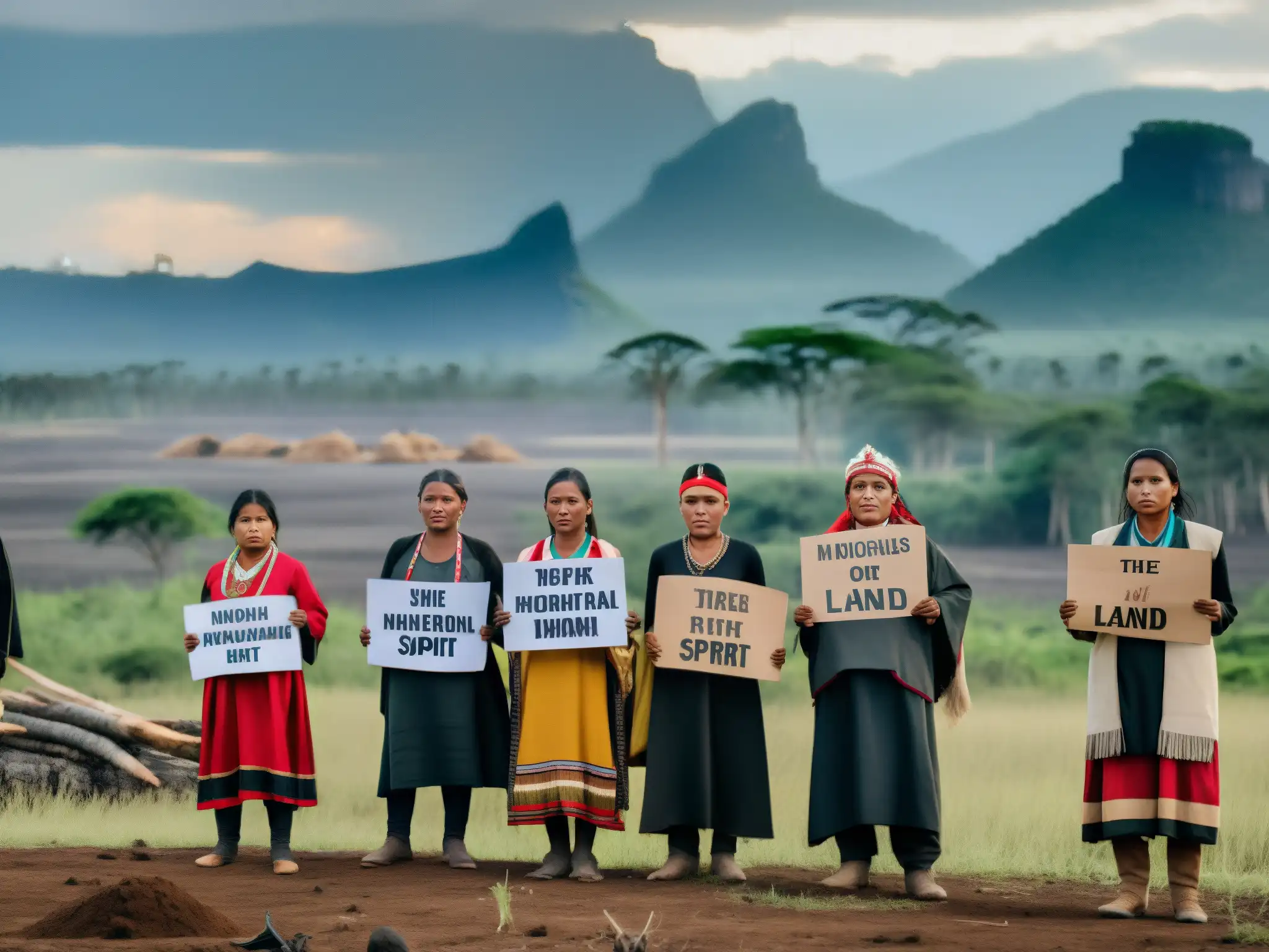 Grupo indígena defiende Derechos Humanos y lucha contra Daños Ambientales en paisaje deforestado