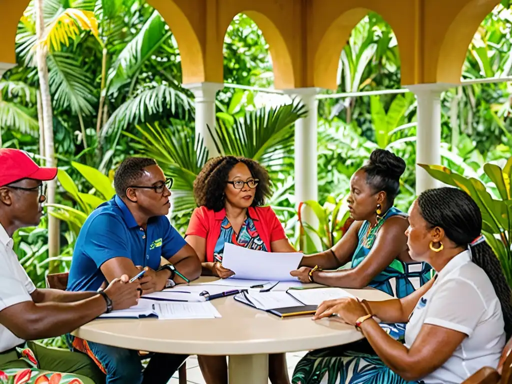 Un grupo diverso del Caribe debate legislación ambiental, reflejando pasión y colaboración