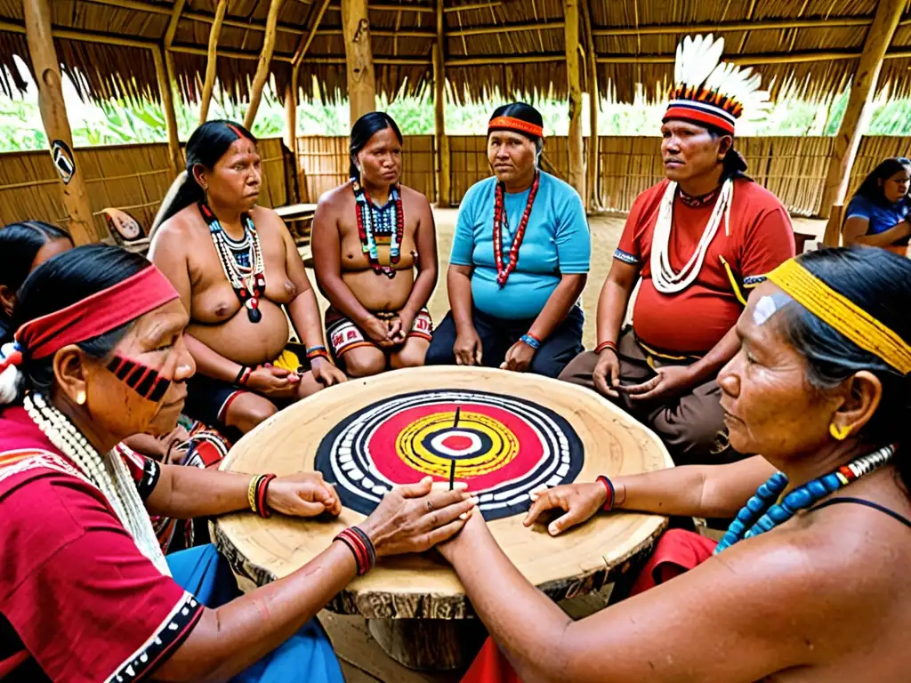 Grupo de líderes indígenas discuten gestión territorial, mostrando modelos exitosos de autonomía y orgullo cultural