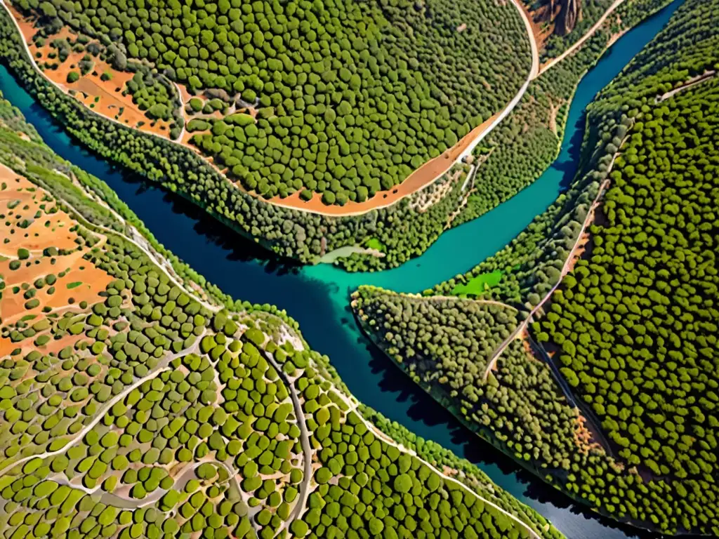 Imagen aérea impactante de la diversa naturaleza española