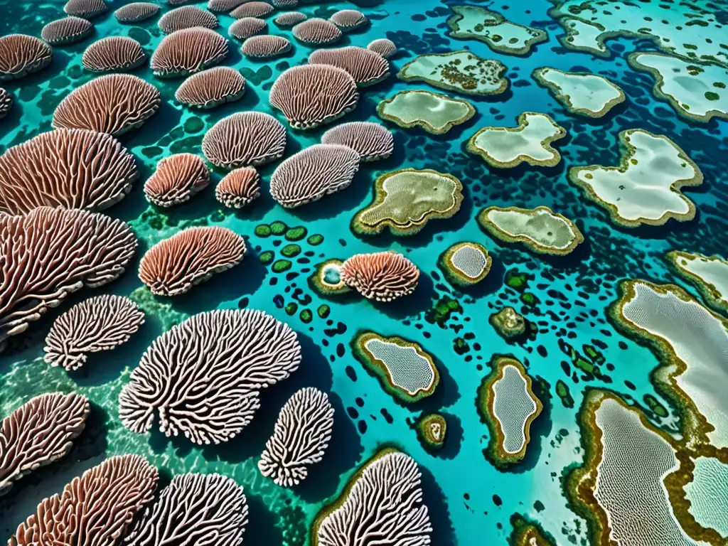 Imagen de conservación marina con arrecifes de coral, vida marina y aguas turquesa