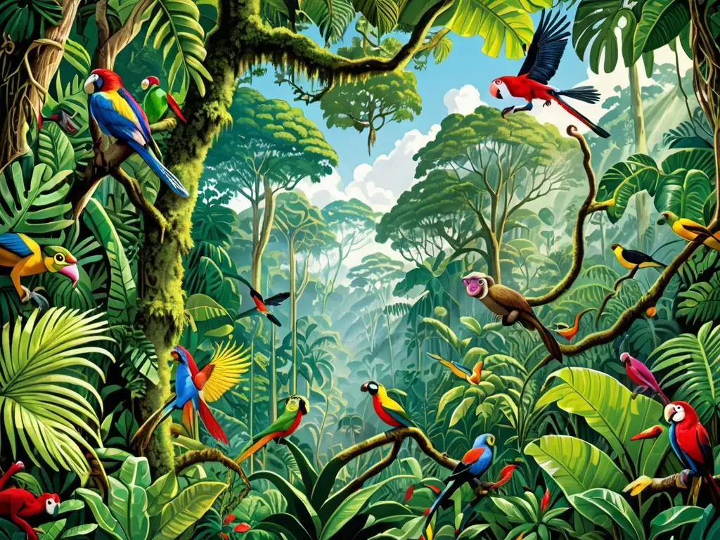 Imagen de la exuberante belleza de la selva tropical, resaltando la importancia de áreas protegidas gestionadas por comunidades indígenas