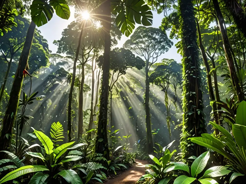 Imagen de la exuberante selva amazónica con una diversa fauna y flora protegida por legislaciones comunitarias