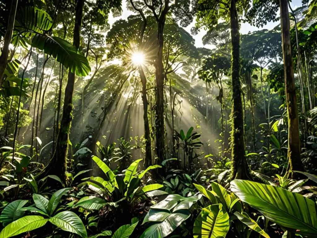 Imagen de la exuberante selva amazónica, con su biodiversidad y vital importancia en la legislación ambiental cambio climático América