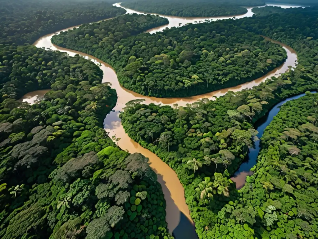 Imagen 8k de la exuberante selva amazónica, reflejando la responsabilidad empresarial en legislación ambiental