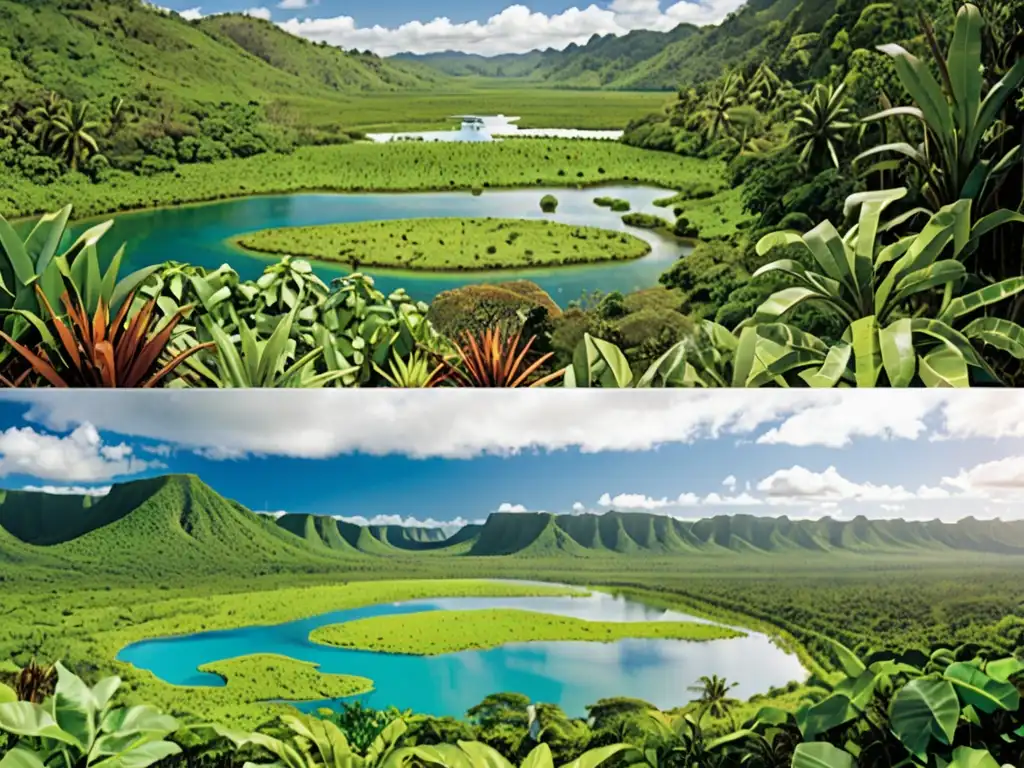 Imagen impactante de Oceania muestra exuberante vegetación, agua clara y éxito de estrategias legislativas contra cambio climático Oceanía