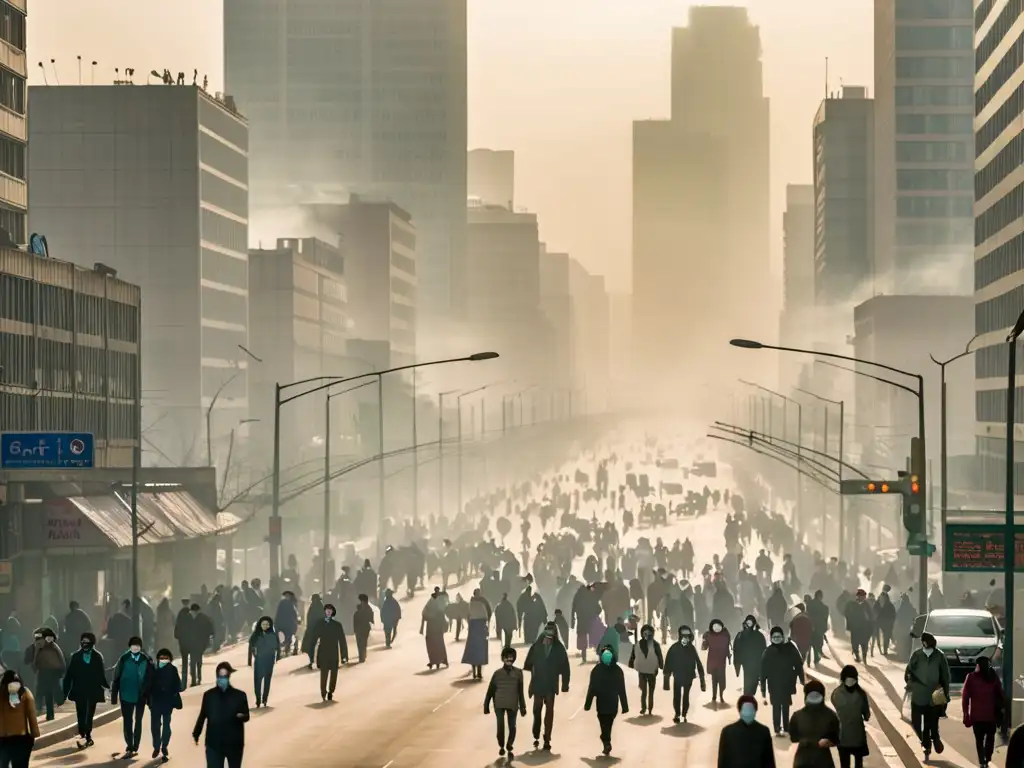 Una impactante imagen urbana muestra la contaminación del aire y la urgencia de la legislación calidad del aire impacto salud