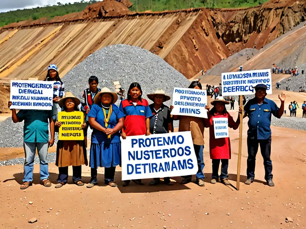 Indígenas protestan contra la minería ilegal, resaltando los Derechos Humanos y Daños Ambientales