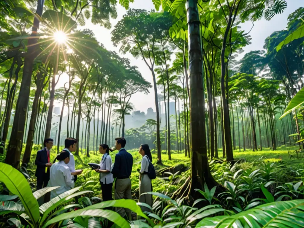 Investigadores exploran la exuberante selva asiática, donde se contrasta la influencia de la legislación ambiental con las inversiones en Asia