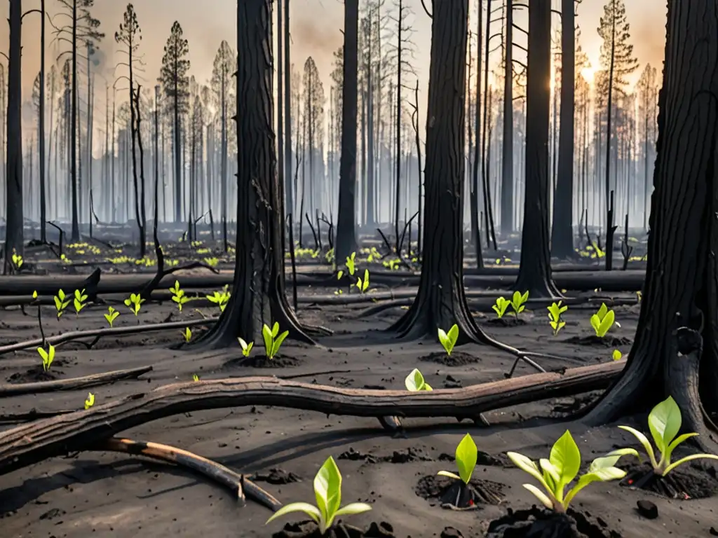 Un paisaje desolado por un incendio forestal muestra la necesidad de responsabilidad corporativa en desastres ambientales