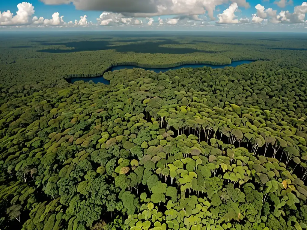 Panorámica de la exuberante selva amazónica, resaltando su biodiversidad y la importancia de la legislación ambiental en países de América