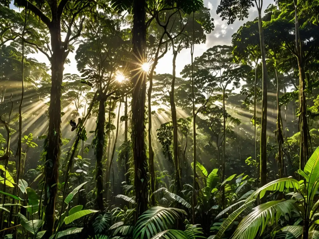 Panorámica del impresionante Amazonas, mostrando su exuberante vegetación y diversa vida silvestre