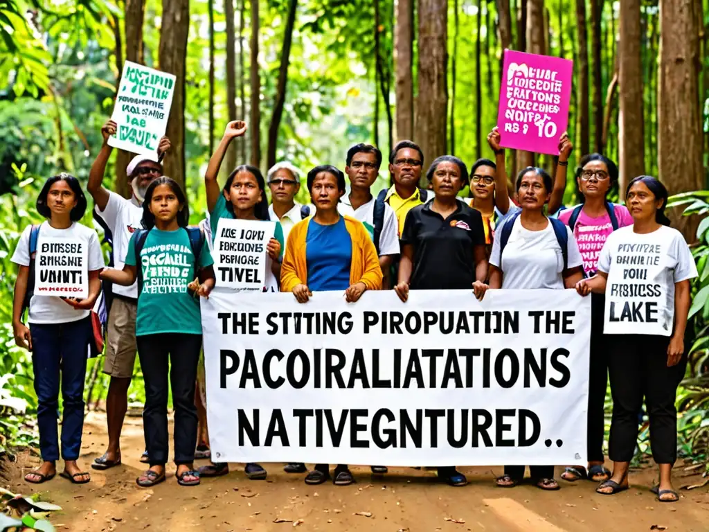 Unidos en la lucha, movimientos sociales contra privatización recursos naturales, alzan sus voces en el bosque