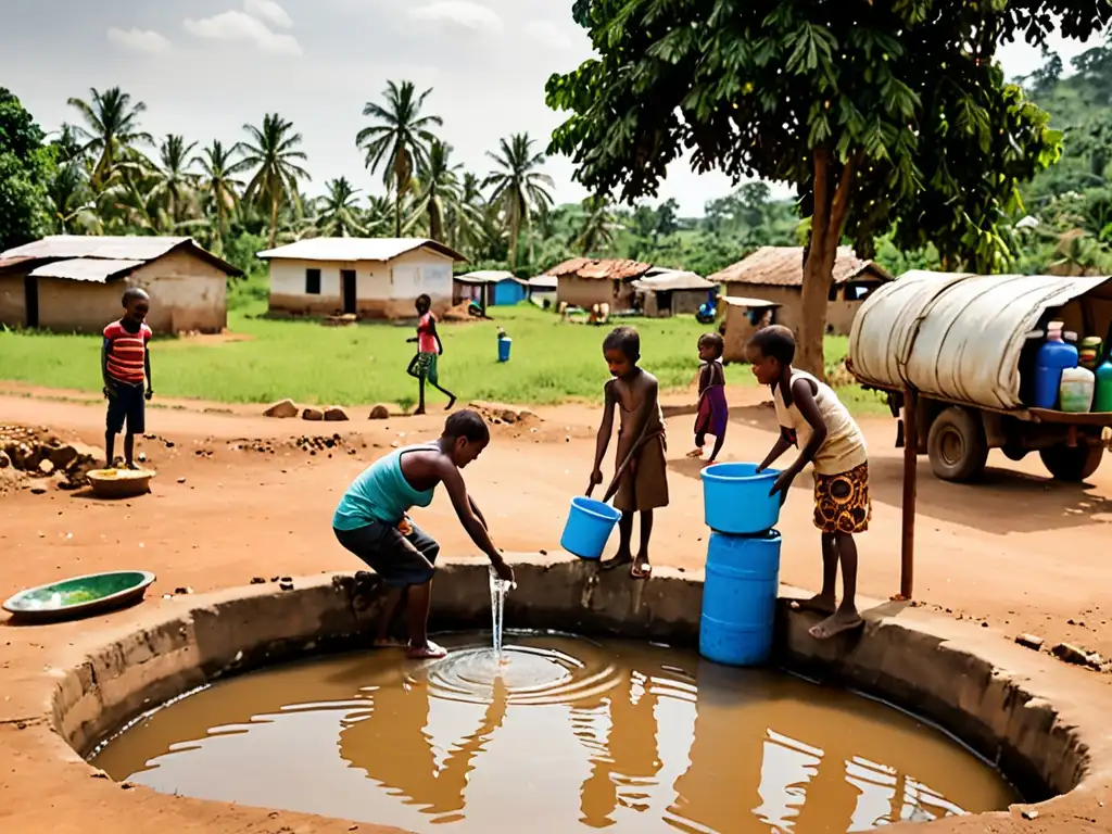 Vecinos recogen agua limpia en comunidad con políticas públicas para prevenir enfermedades transmitidas por el agua