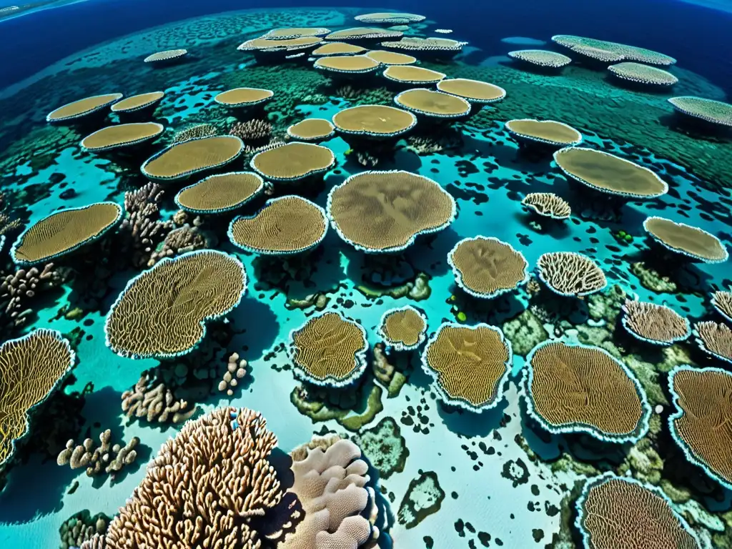 Vibrante arrecife de coral en área marina protegida en el Caribe