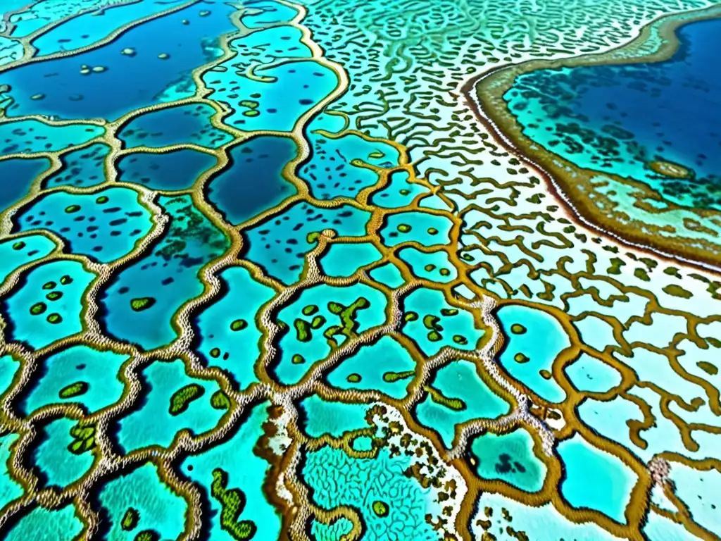 Vibrante Gran Barrera de Coral, con vida marina diversa y aguas cristalinas