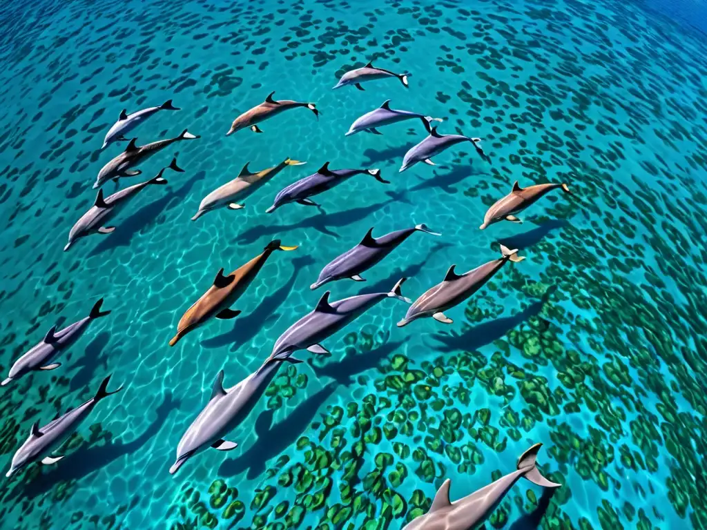 Vista aérea impresionante de un ecosistema marino diverso y vibrante en áreas marinas protegidas de América