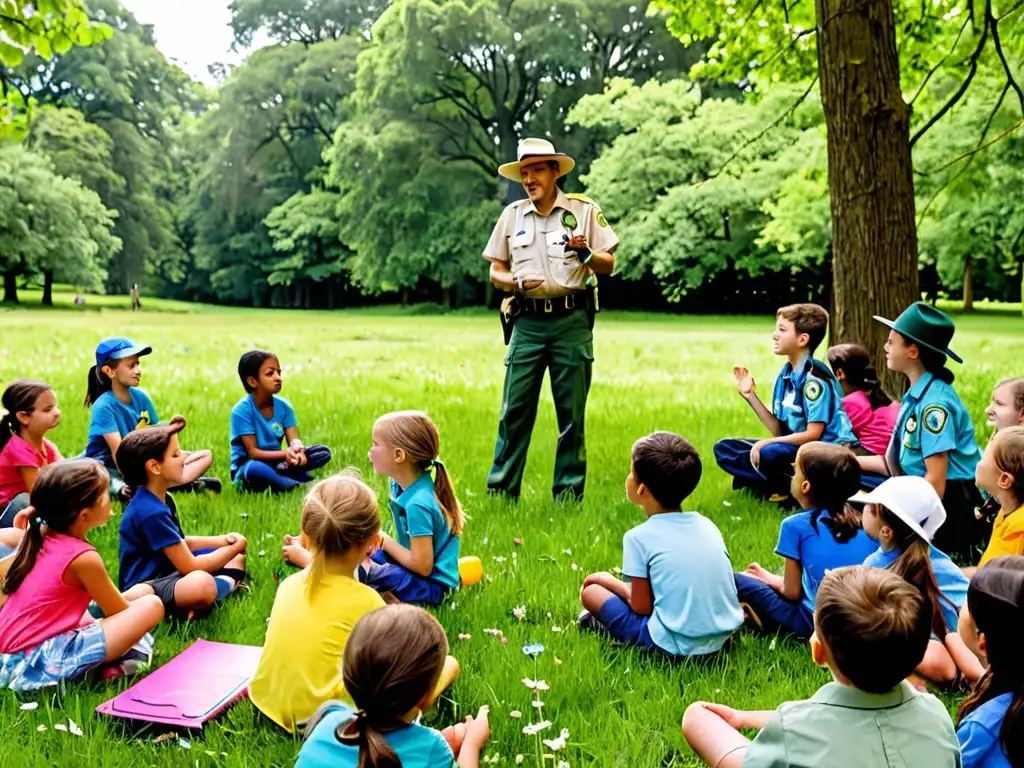 Voluntarios y guardabosques lideran taller de conservación en parque